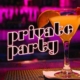 Private party sign with martini glass