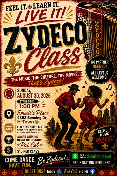 Pat Cel Zydeco Dance Class