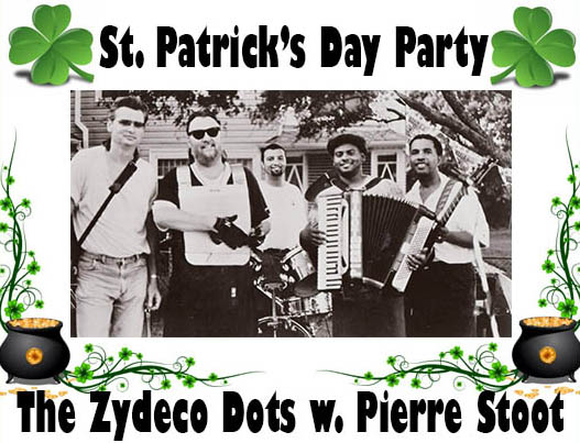 Zydeco Dots St Patricks Day Party