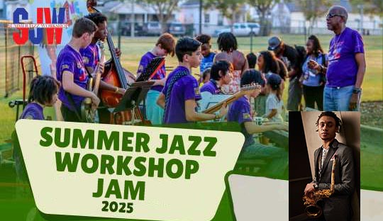 summer jazz workshop jam featuring Cliff Gordon Band and hosted by Al Campbell.