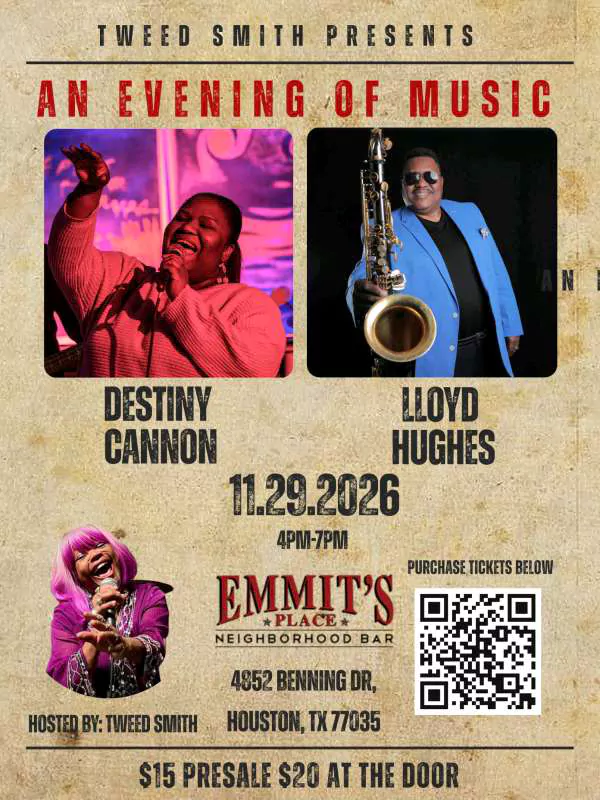 Tweed Smith presents An Evening of Music