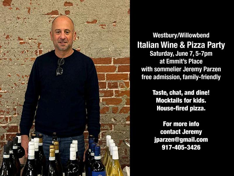 Westbury/Willowbend Wine Night & Pizza Party