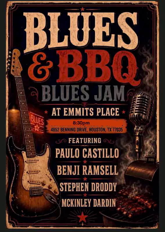 Blues & BBQ Monday Night Blues Jam